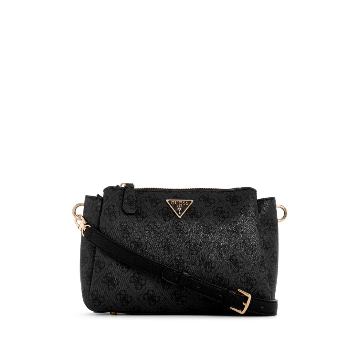 GUESS NOELLE TRI COMPARTMENT PRINT CROSSBODY