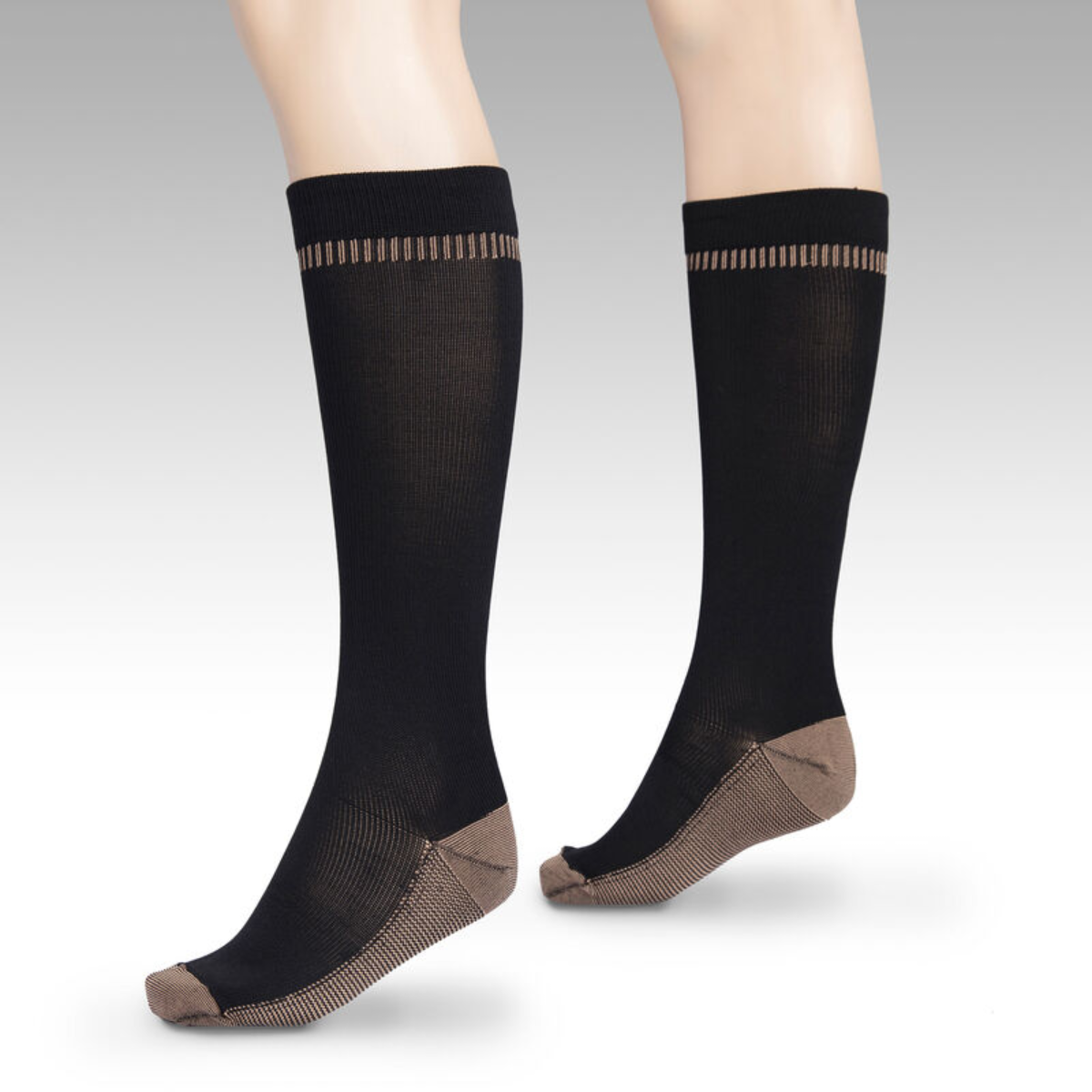 TRAVELON COPPER INFUSED COMPRESSION SOCKS - MEDIUM - Image 2