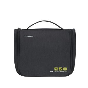 TRAVELON WORLD TRAVEL ESSENTIALS HANGING TOILETRY KIT