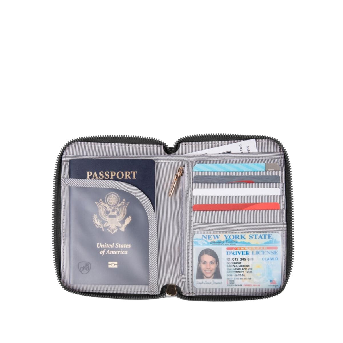 TRAVELON RFID BLOCKING PASSWORD ZIP WALLET - Image 3