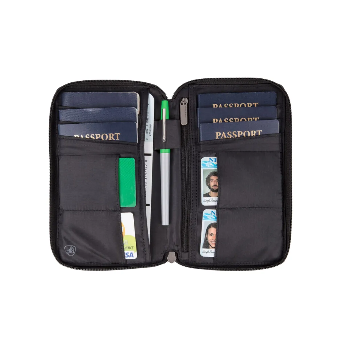 TRAVELON RFID BLOCKING MULTI PASSPORT HOLDER - Image 2